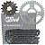Kit relação transmissão tração Haojue Master Ride 150 2022 em diante GSW - Imagem 1