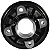 Flange da coroa cubo traseiro Crypton105 YBR125 Factor RD135 Max125 Hunter125 preto - Imagem 1