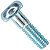 Parafuso prisioneiro allen M8x28 coroa NXR160 Bros 16/ XRE190 16/ - Imagem 1
