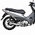 Escape escapamento descarga cromado esportivo estralador Biz125 2006 a 2010 GP - Imagem 4