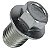 Bujão cárter óleo CG125 CG150 CG160 YBR125 CRF250F todos os modelos M12 12mm a 12,60mm cônico com arruela - Imagem 7