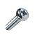 Parafuso Phillips rosca maquina cabeça panela zincado M5X20 chave luz CG125 Fan Titan - Imagem 3