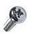Parafuso Phillips rosca maquina cabeça panela zincado M5X20 chave luz CG125 Fan Titan - Imagem 5