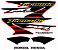 Kit jogo faixa adesivos moto XR250 Tornado 2006 vermelho - Imagem 1