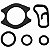 Kit retentor reparo tbi injeção anel vedação YS250 Fazer XTZ250 Lander Tenere 2006 a 2015 - Imagem 1