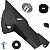 Aba asa carenagem inferior complemento asa do motor tanque direito CB300F Twister 2023 em diante preto com parafusos - Imagem 1