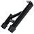 Protetor de motor carenagem modelo reforçado compacto YBR125 Factor 2009 a 2016 preto - Imagem 7