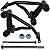 Protetor de motor carenagem modelo reforçado CB250 CB250F Twister 2016 a 2022 preto - Imagem 1