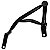 Protetor de motor carenagem modelo reforçado CB250 CB250F Twister 2016 a 2022 preto - Imagem 3