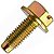 Parafuso Phillips flange especial bicromatizado M6x14 chave 10 NXR125 NXR150 Bros 2003 a 2008 - Imagem 3