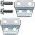 Abraçadeira braçadeira mangueira flexivel guia freio dianteiro CRF250 CRF250F XR250 Tornado com parafusos - Imagem 1