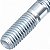 Prisioneiro parafuso do escape CG125 Fan Titan NXR125 NXR150 Bros XR200 NX200 CBX200 Strada CBX150 NX150 7x7x42 - Imagem 3