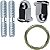 Kit prisioneiro parafuso do escape CG125 CG150 CG160 Fan Titan Start Sport NXR150 NXR160 Bros XRE190 com porca e anel - Imagem 1
