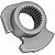 Limitador rosca engrenagem mola do pedal de partida C100 Biz Dream Pop100 CRF50F - Imagem 2