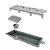 Elleve - Ralo Linear Tiny Pvc 25Cm Acab. Inox Escovado Vazado - 2929 - Ralo Linear - Imagem 1