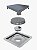 ELLEVE - RALO LINEAR - SQUARE TAMPA INOX 10X10 CM - 7342 - RALO LINEAR - Imagem 1