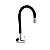 Torneira Para Cozinha De Parede - Bica Flexível - Black - Wj-1168-St-Bl - Jiwi - Imagem 1