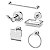 Kit De Acessórios 5 Peças - Redondo - Wj-1400-Rd-Cr - Jiwi - Imagem 1