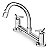 Misturador Para Cozinha De Mesa Bica Móvel Com Arejador Articulado Celite One - B5014Ckcrb - Celite - Imagem 1