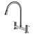 Misturador Duplo Comando Para Cozinha De Mesa Bica Móvel - Wj-1256-St-Cr - Jiwi - Imagem 1