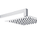 Ducha Slim Com Haste Quadrado - Cromado - Wj-Dhs-25-Q-Cr - Jiwi - Imagem 1