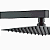 Ducha Slim Com Haste Quadrado - Black - Wj-Dhs-25-Q-Bl - Jiwi - Imagem 1