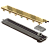 Elleve - Ralo Linear Versatile Tampa Gold 50Cm - 4253 - Ralo Linear - Imagem 1