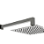 Ducha Slim Com Haste Quadrado - Cinza - Wj-Dhs-25-Q-Cz - Jiwi - Imagem 1