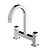 Misturador Duplo Comando Para Cozinha De Mesa Bica Móvel - Wj-1256-Be-Cr - Jiwi - Imagem 1