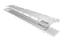 Elleve - Ralo Linear Multimaster Tp Oculta 120Cm - 2 Saidas - 2408 - Ralo Linear - Imagem 1