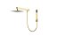 Kit Ducha 20 X 20 Slim Com Desviador - Quadrada - Gold - Wj-Kts-20-Q-Gd - Jiwi - Imagem 1