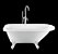 Banheira Florian C/ Pés Brancos  - Im1002Br - Immersi - Imagem 1