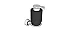 Saboneteira Liquida Fixa Anello - Croma Preto - Ba0321 - Zen - Imagem 1