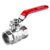 Válvula De Esfera Com Alavanca 3/4" Vermelha - 00221306 - Docol - Imagem 1