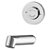 Torneira Para Banheiro De Parede Antivandalismo 135Mm Ciclo Fixo Pressmatic - 00633206 - Docol - Imagem 1