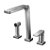 Monocomando Para Cozinha Com Ducha Manual Bistrô Tech Grafite Escovado - 00699470 - Docol - Imagem 1