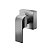 Acabamento Para Registro Base Deca 1/2", 3/4" E 1" Vougan Grafite Escovado - 00885470 - Docol - Imagem 1