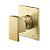 Acabamento Monocomando Para Chuveiro E Ducha Higiênica 1/2'' New Edge/Minima Ouro Escovado - 00926072 - Docol - Imagem 1