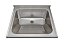 Tampo Lavanderia Com Área Rebaixada E Tanque Duplo Tl Ct-60 Td 1.0 Escovada Bk 3.5 70X60X28 - 1072216 - Mekal - Imagem 1