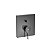 Acabamento Para Monocomando De Banheira E Chuveiro Para Roca Box Insígnia Com Desviador Titanium Black - A5A0B3Acnc - Ro - Imagem 1