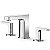 MISTURADOR PARA LAVATORIO DE MESA 3 FUROS BICA ALTA COM VALVULA DE ESCOAMENTO ESCUADRA CROMADO - A5A4720C0C - ROCA - Imagem 1