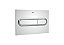 Placa de acionamento com descarga dual 3/6L PL1 Cromado - A890195001 - ROCA - Imagem 1