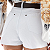SHORT BRANCO B/F C/CINTO CAFE REF-9851 TAM- 36 AO 44 - Imagem 4