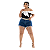 SHORT PLUS SIZE DESFIADO C/CINTO DOURADO REF-9895 (46 AO 52) - Imagem 1