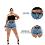 SHORT PLUS SIZE DESFIADO C/CINTO PRETO REF-9898 TAM-46 ao 52 - Imagem 3