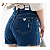 SHORT SLIM ABANHADO JEANS ESCURO REF-9904 TAM-36 AO 44 - Imagem 4