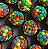 Confete de Chocolate Coloreti Mini Sortido - Pacote 300G - Imagem 4
