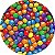 Confete Sabor Chocolate Coloreti Sortido - Embalagem com 500G - Imagem 2