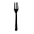 Garfo Forte Strawplast Cor Preto - Embalagem com 20 UN - Imagem 2