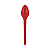 Colher Sobremesa Strawplast Cor Vermelho - Embalagem com 50 UN - Imagem 2